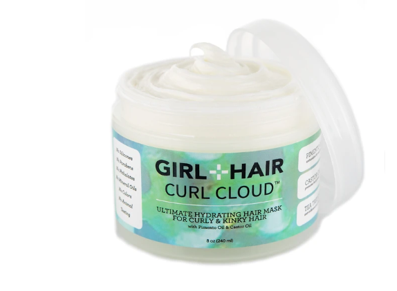 Girl + Hair CURL CLOUD Super Hydrating Pimento and Castor Oil Hair Mask - Product Junkie DC